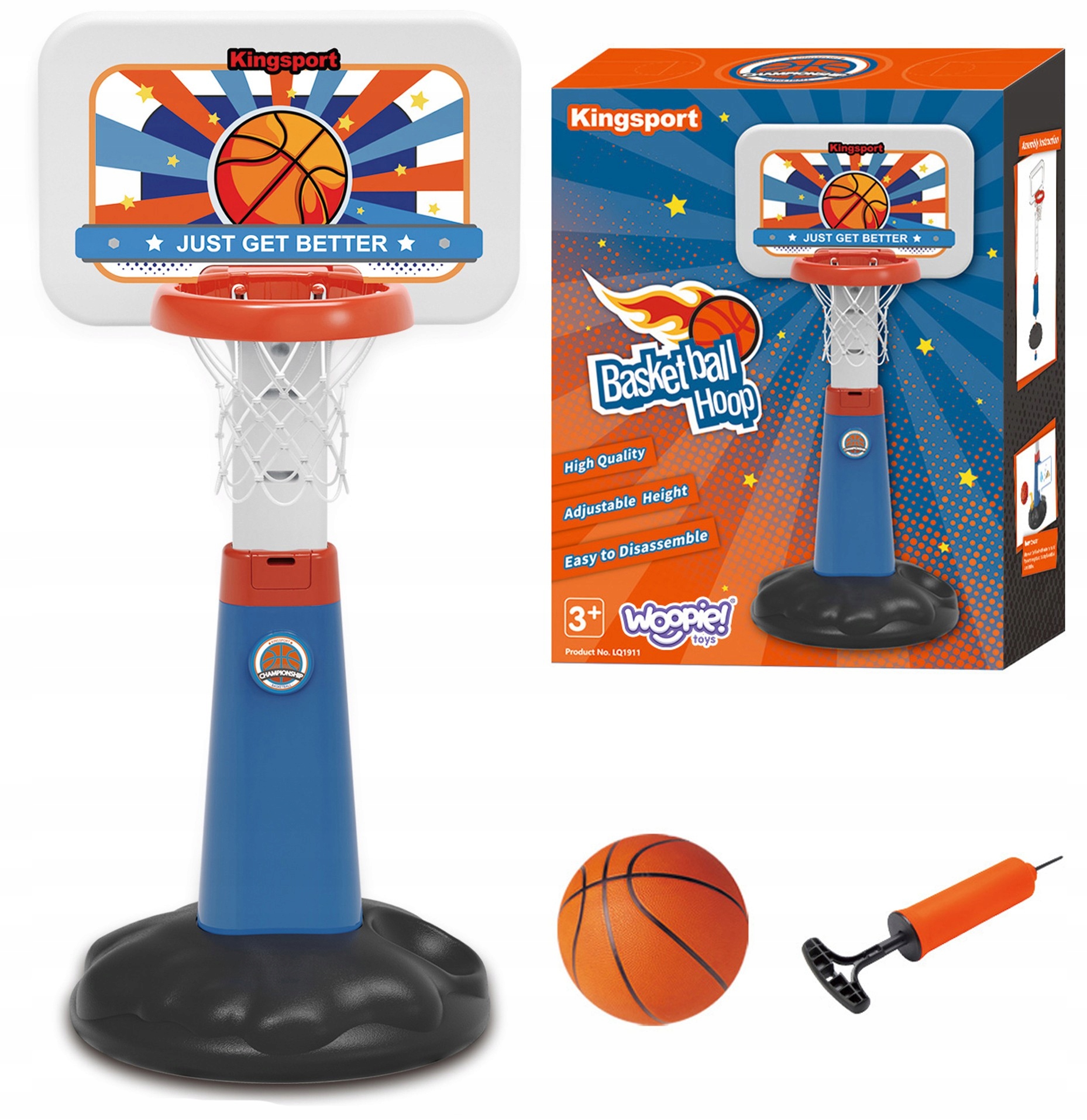 Basketbalová súprava Woopie 125 cm